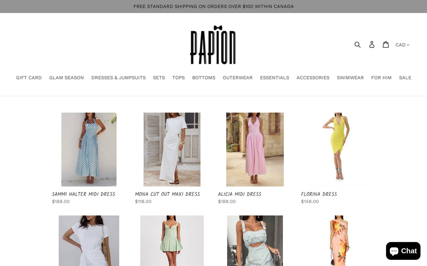 papion.ca homepage screenshot