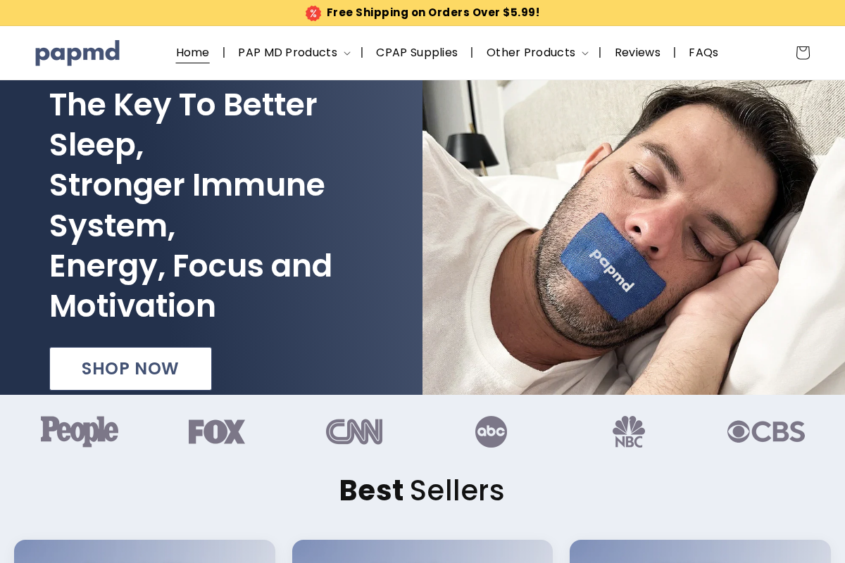 Papmd homepage screenshot