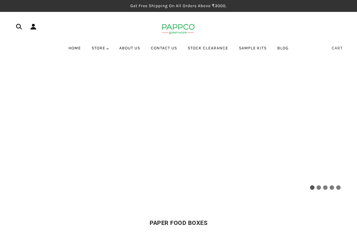 Pappco Greenware homepage screenshot