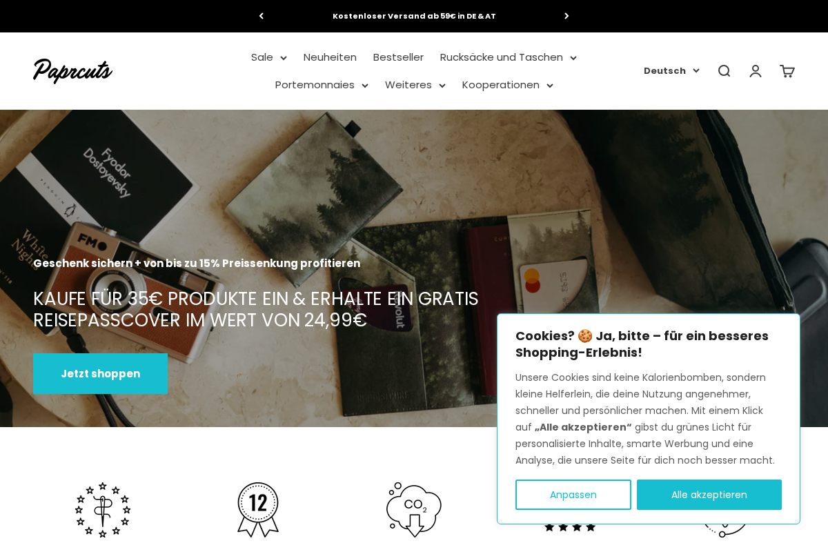 paprcuts.de homepage screenshot