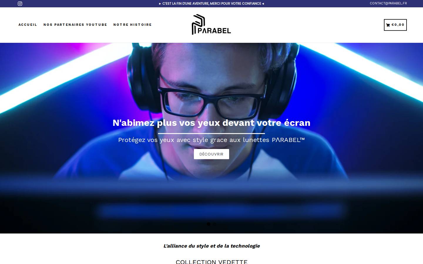 parabel.fr homepage screenshot