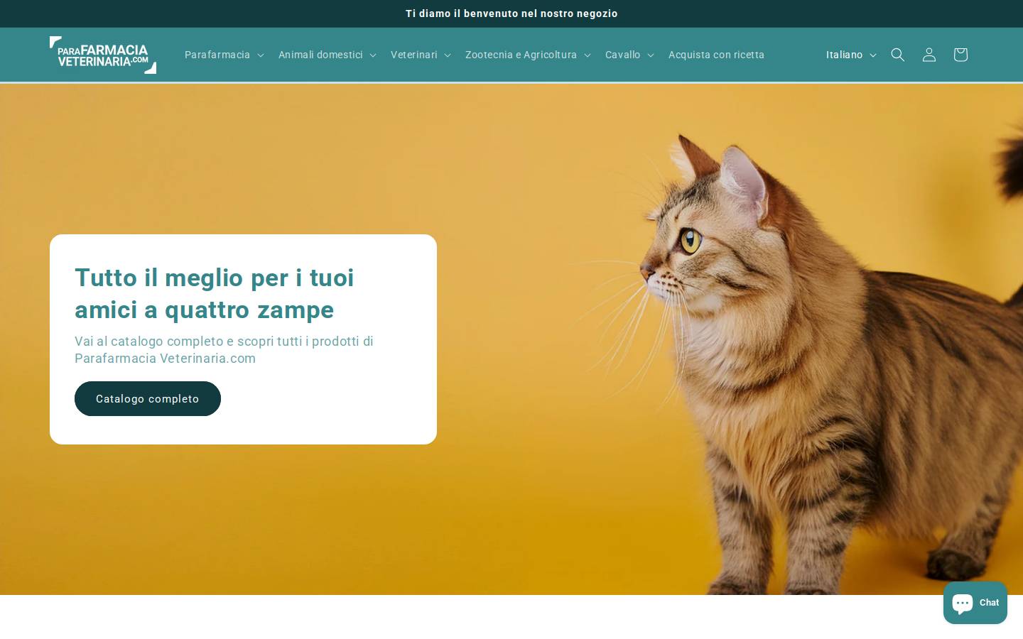 parafarmaciaveterinaria.com homepage screenshot