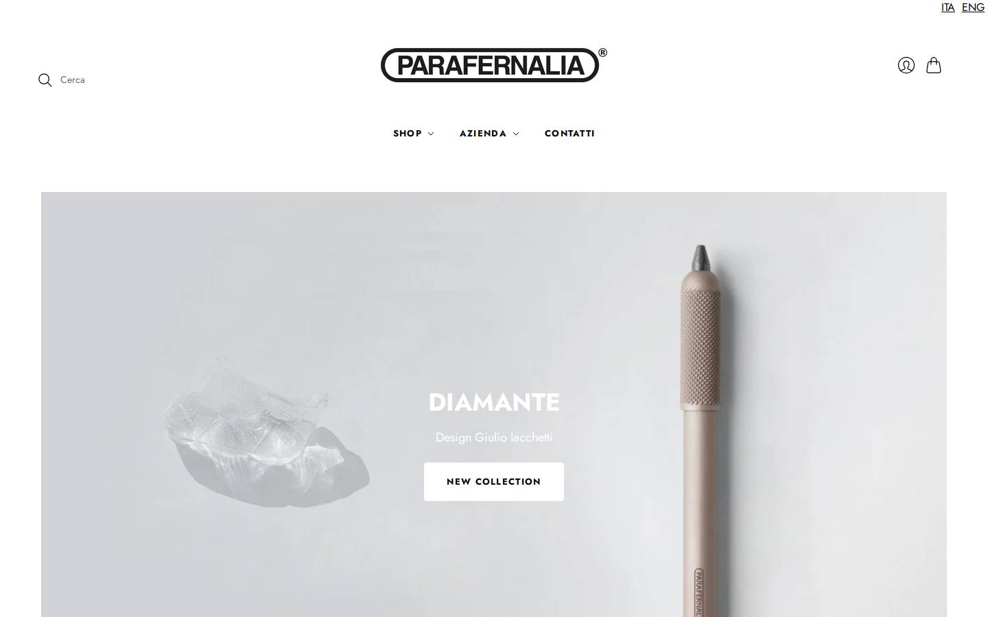 parafernalia.it homepage screenshot