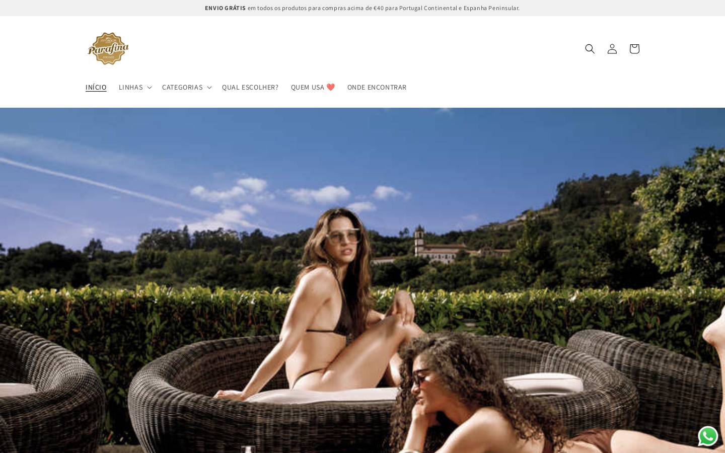parafinabronze.com homepage screenshot