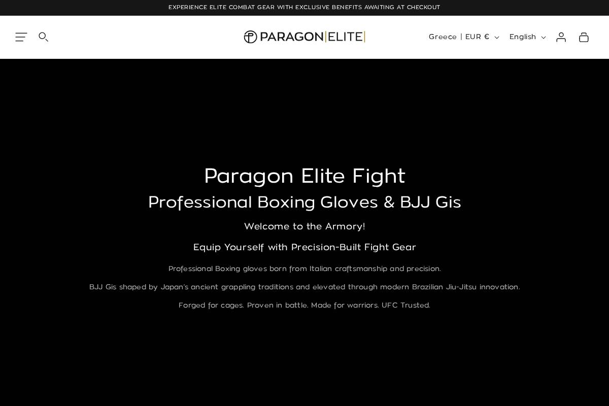 Paragonelitefight homepage screenshot