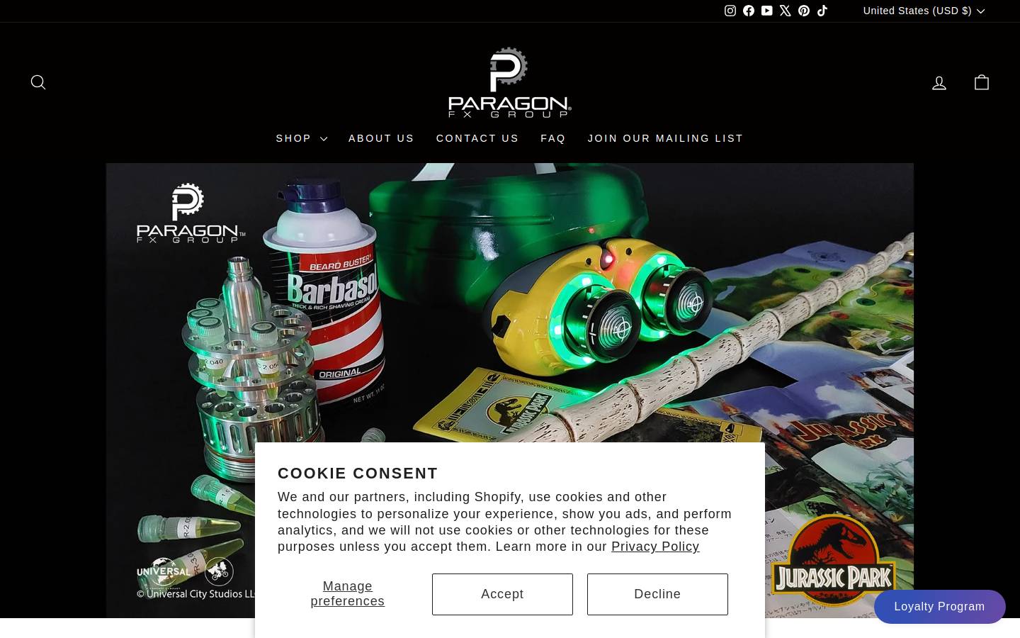 paragonfxgroup.com homepage screenshot