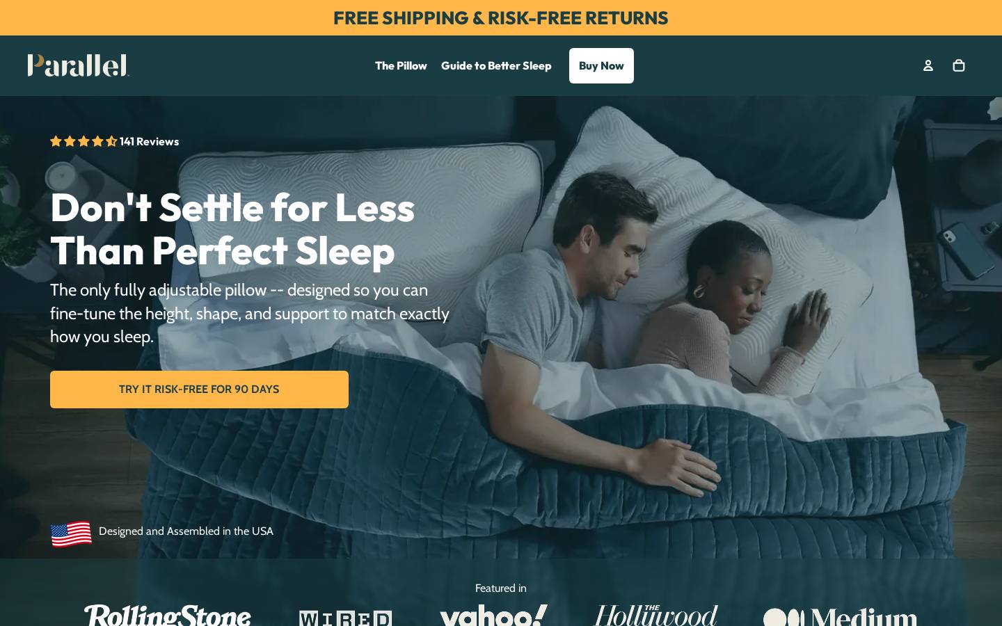 parallelsleep.com homepage screenshot