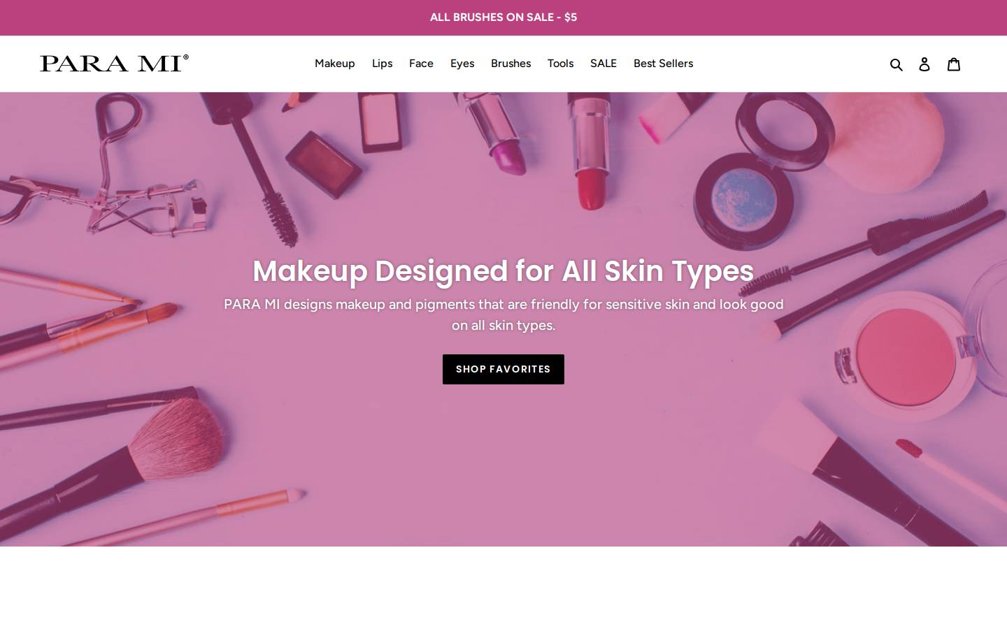 paramipro.com homepage screenshot