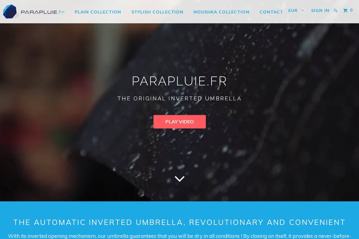 parapluie.fr homepage screenshot