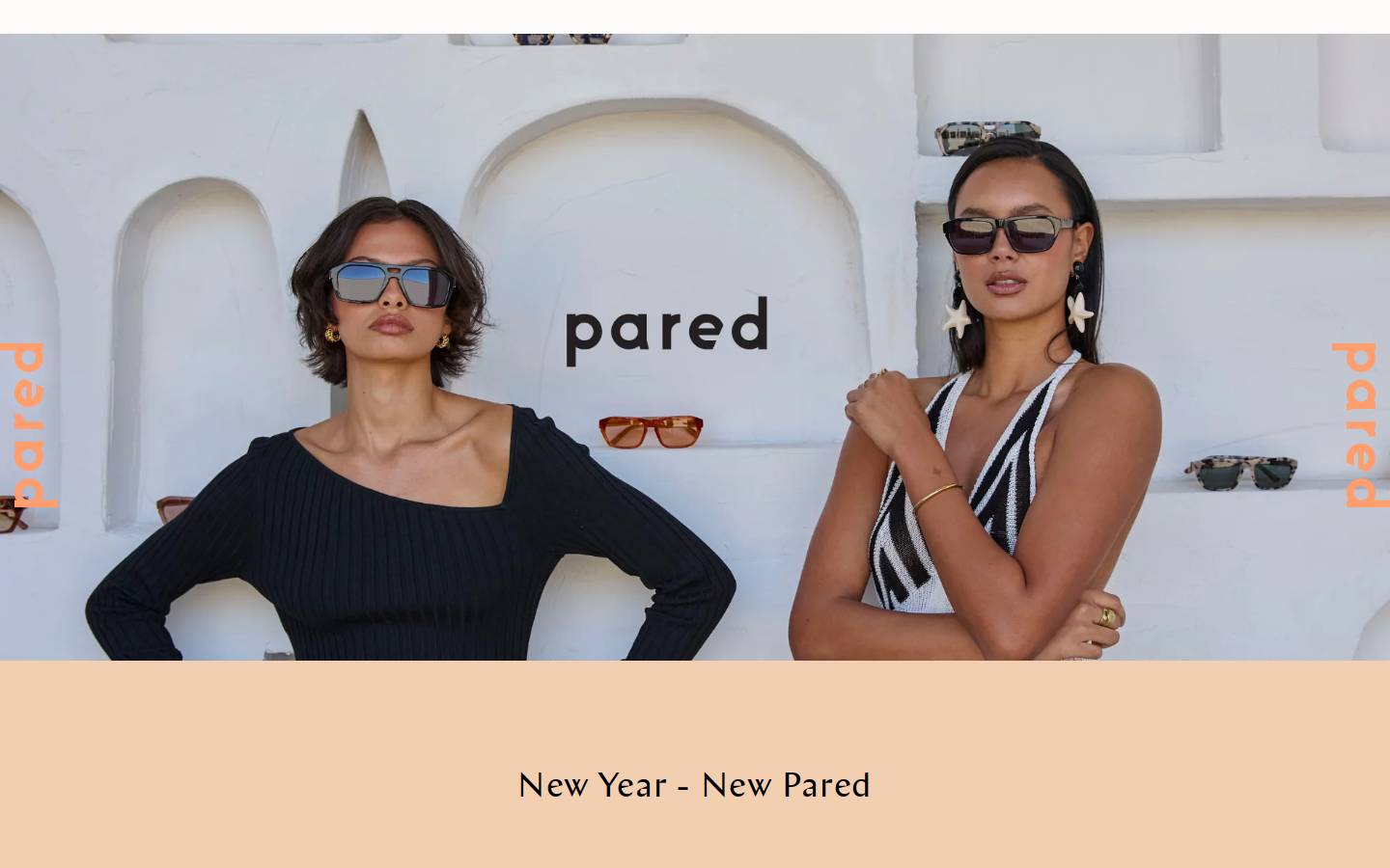 paredeyewear.com homepage screenshot