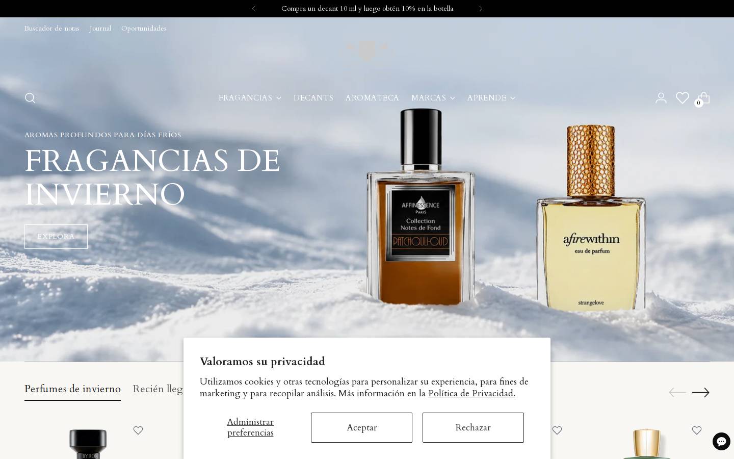 parfumeriedaquitaine.cl homepage screenshot