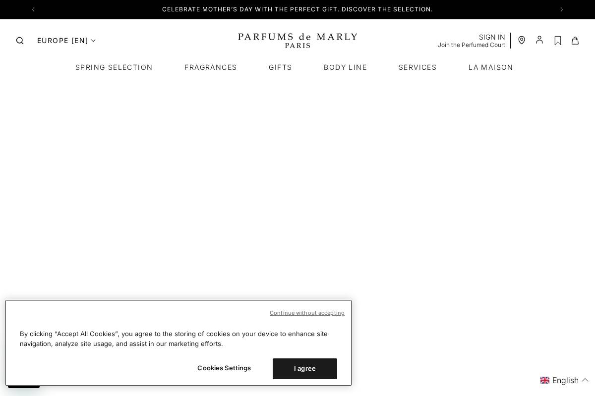 Parfums de Marly homepage screenshot