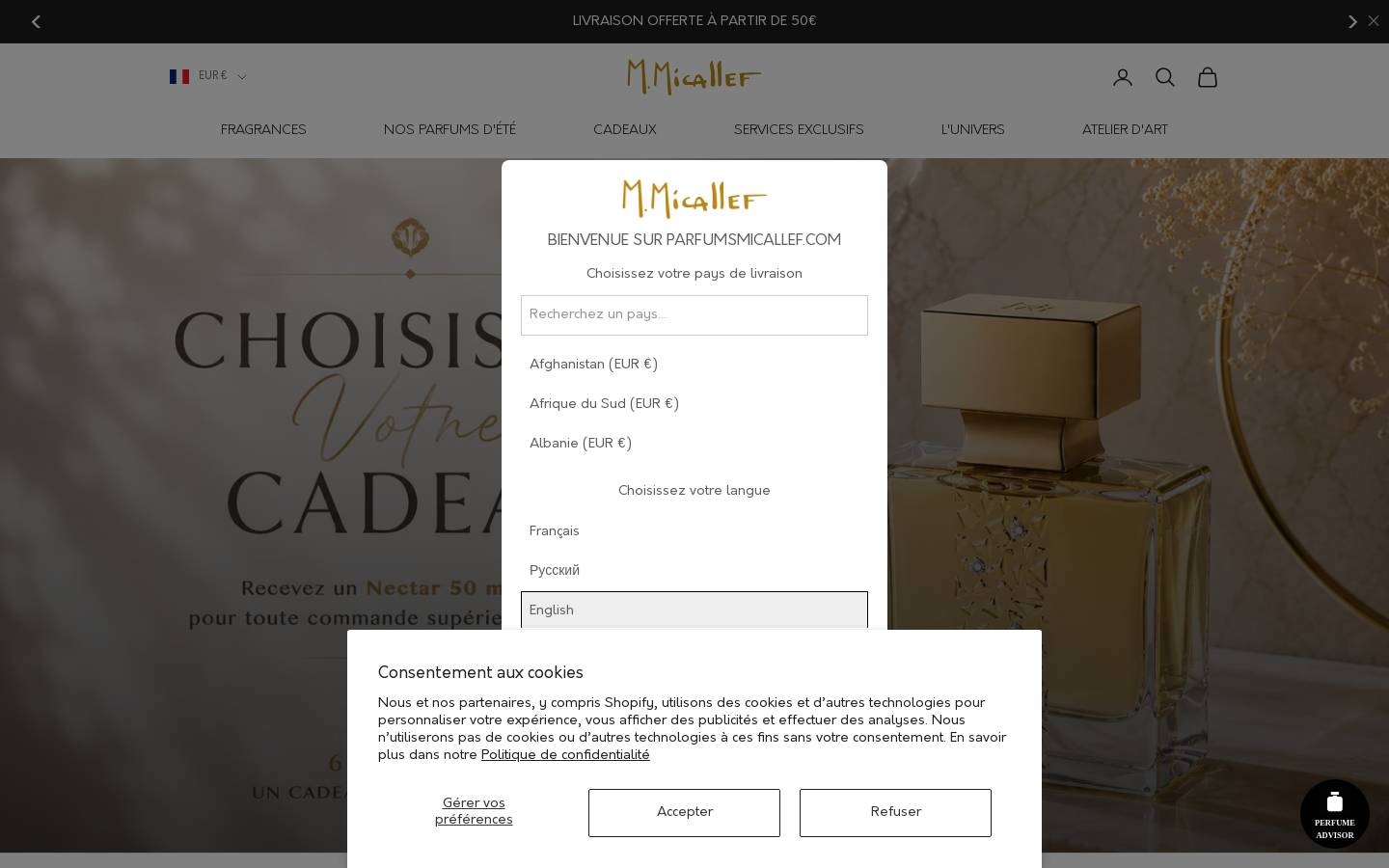 Parfumsmicallef homepage screenshot