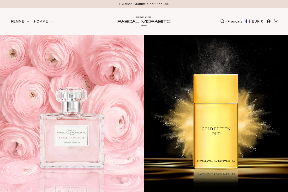 Pascal Morabito homepage screenshot