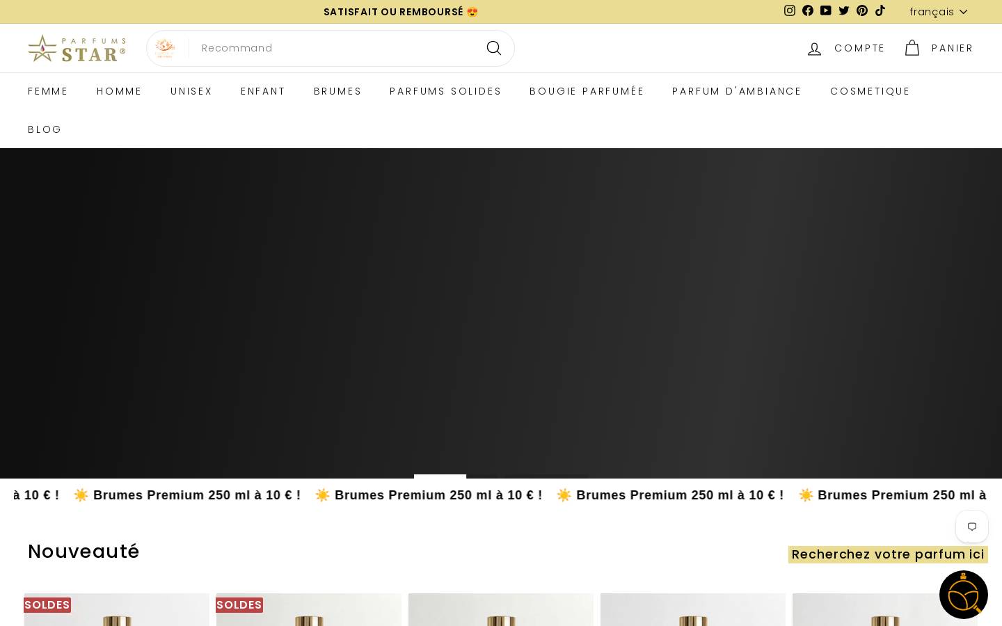 PARFUMS STAR homepage screenshot