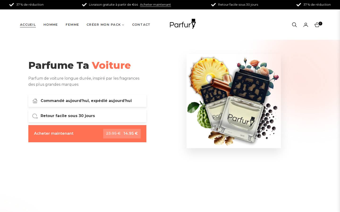 parfury.com homepage screenshot