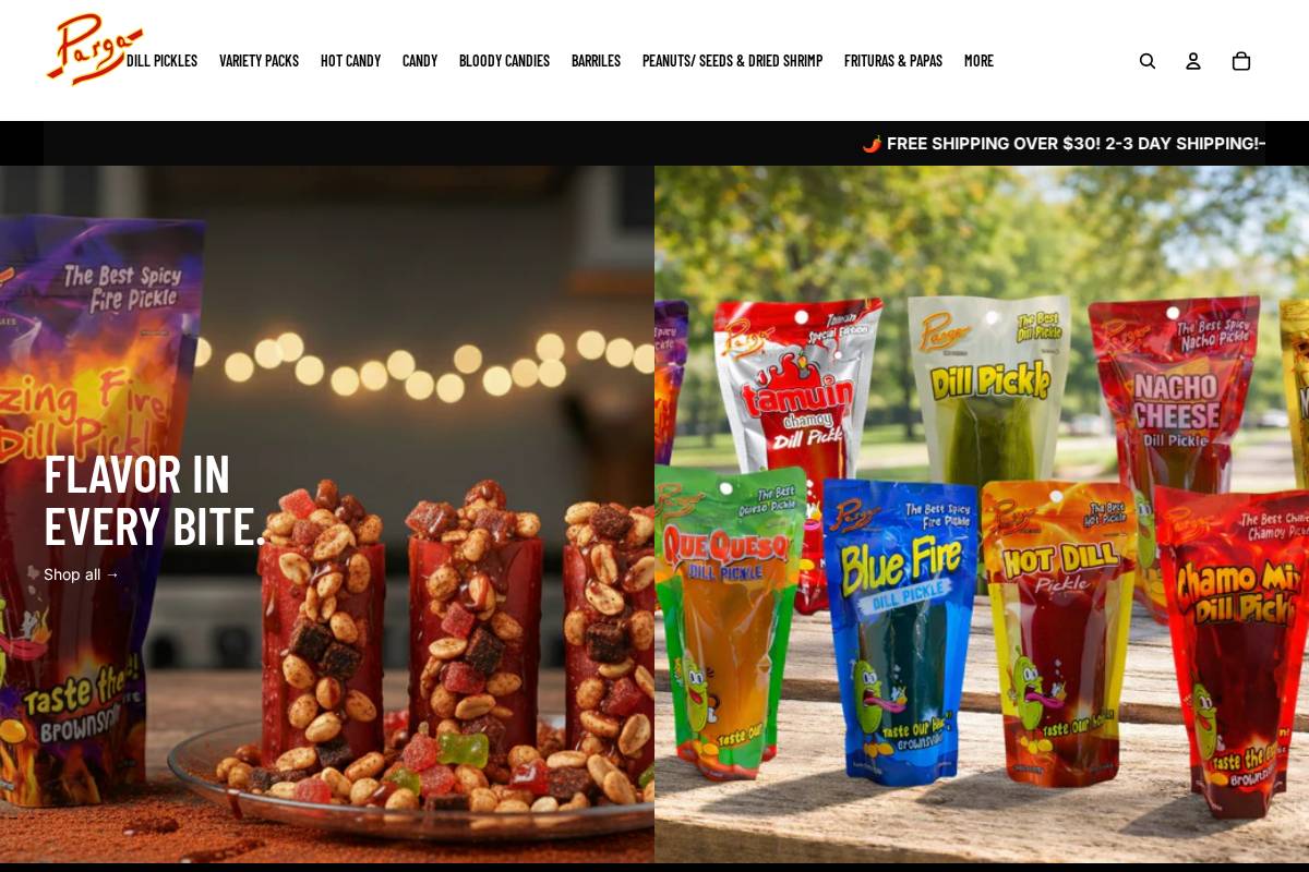 pargatogo.com homepage screenshot