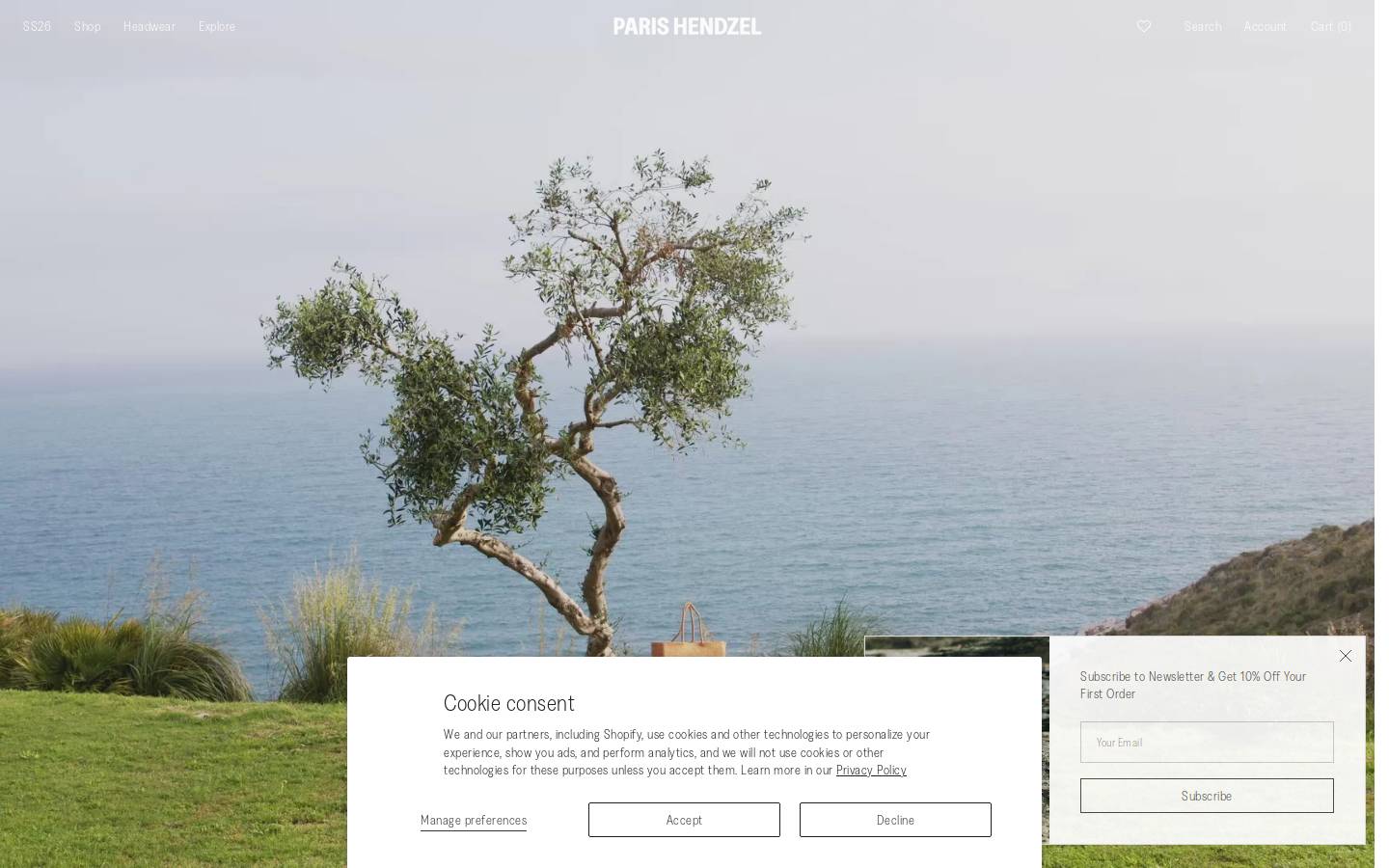 parishendzel.com homepage screenshot