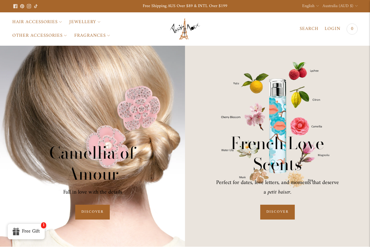 Paris Mode homepage screenshot