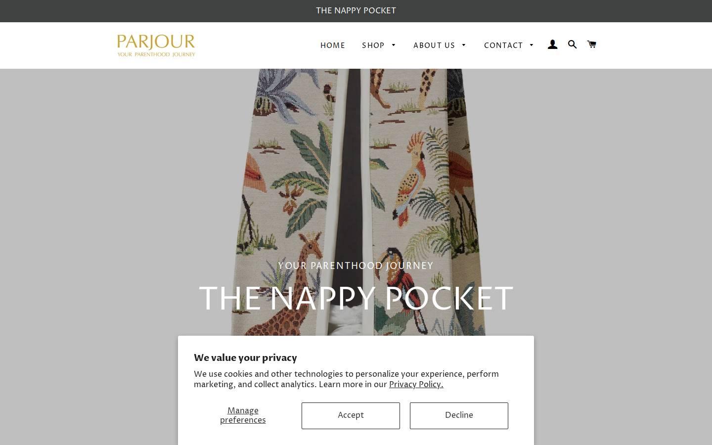 parjour.nl homepage screenshot
