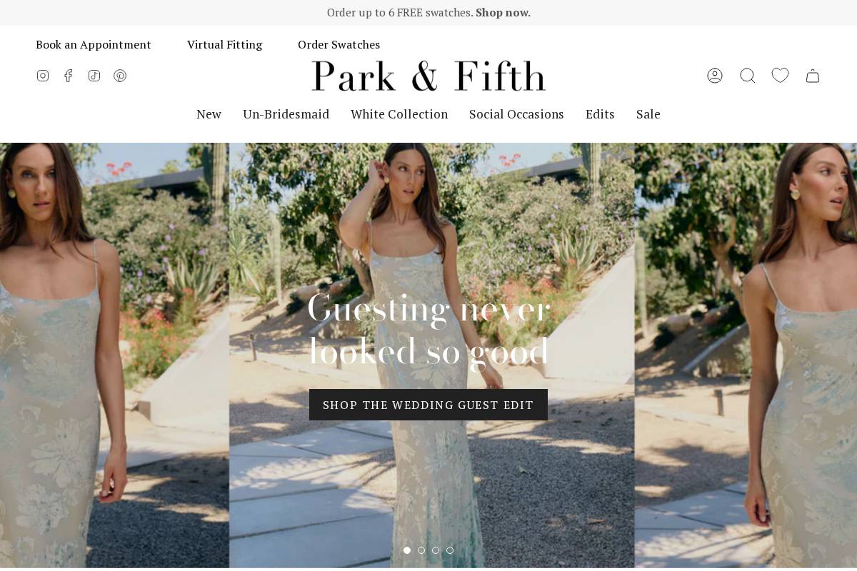 parkandfifthco.com homepage screenshot