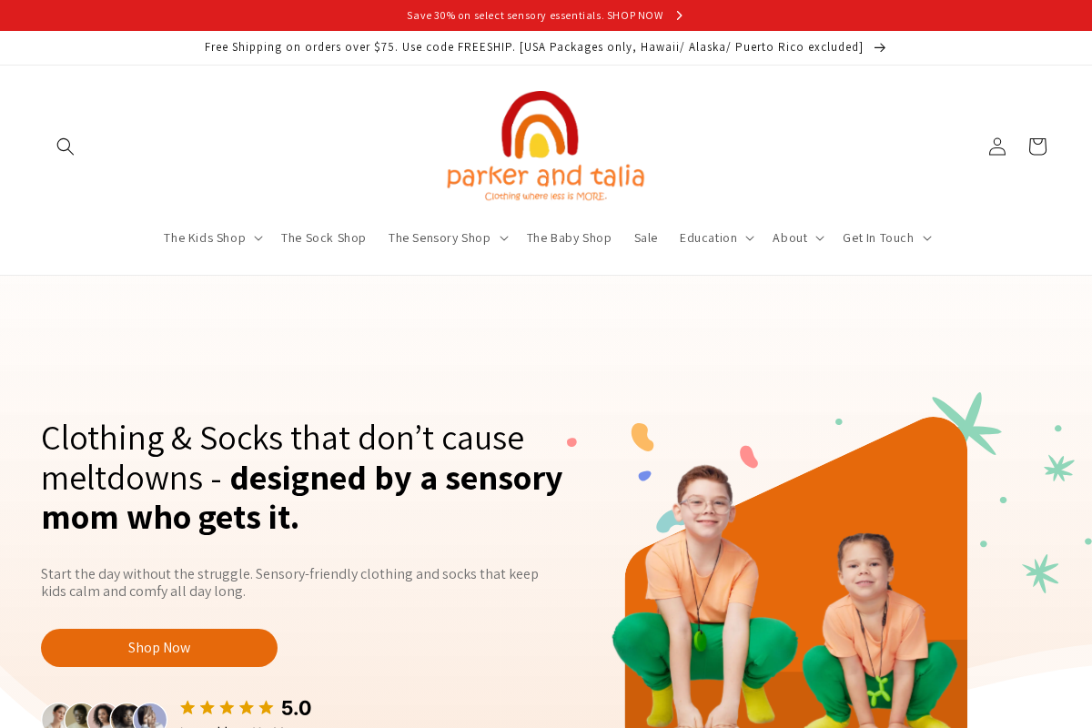 ParkerandTalia homepage screenshot