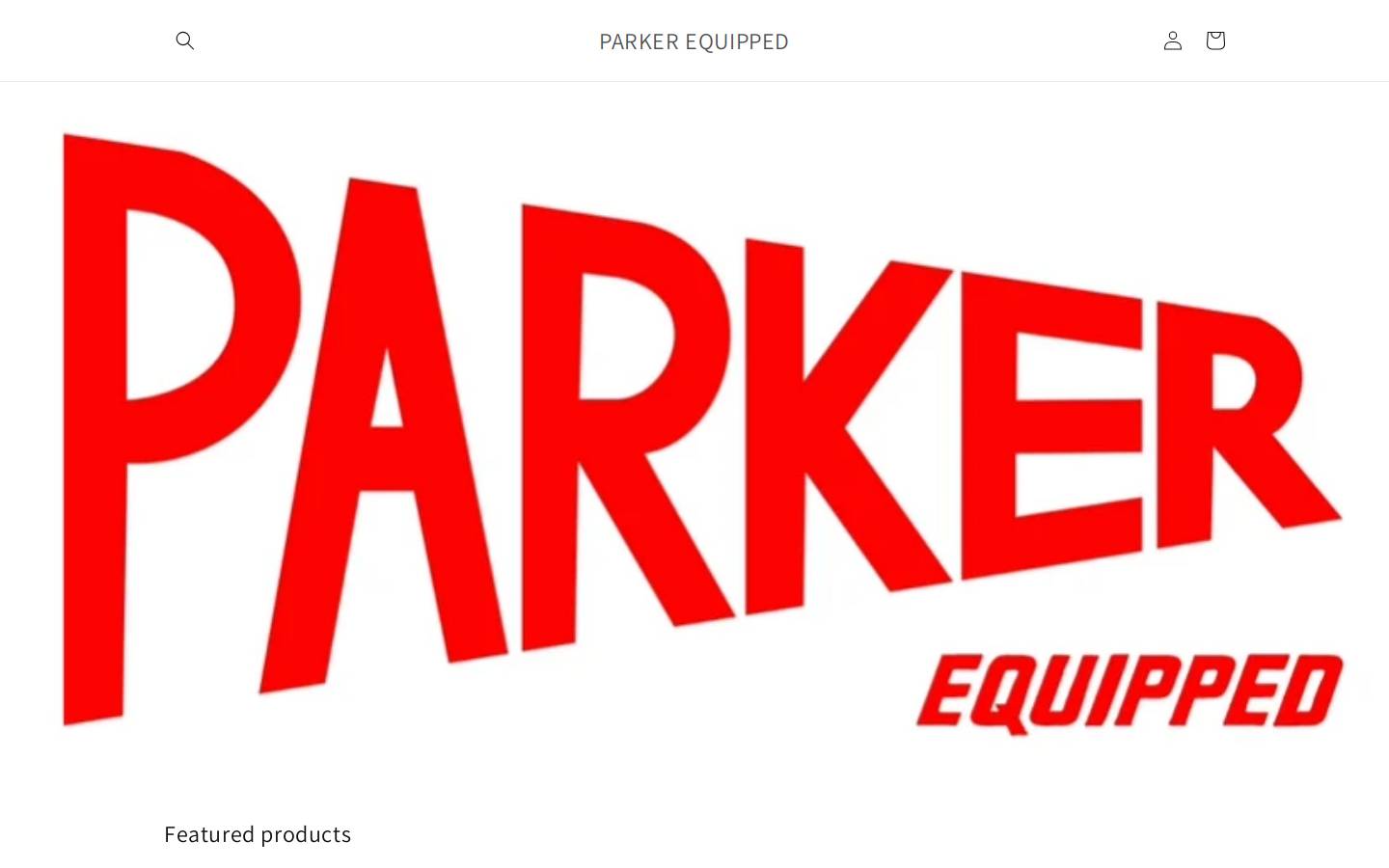 parkerequipped.com homepage screenshot