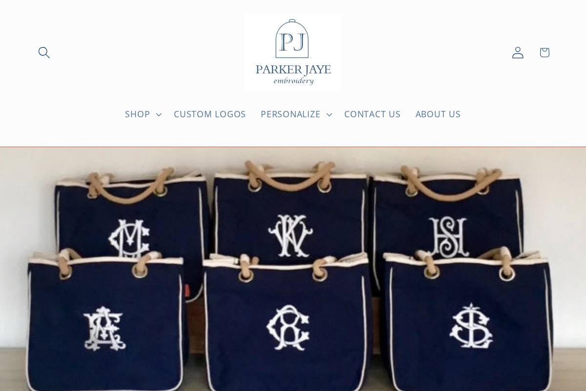 parkerjaye.com homepage screenshot