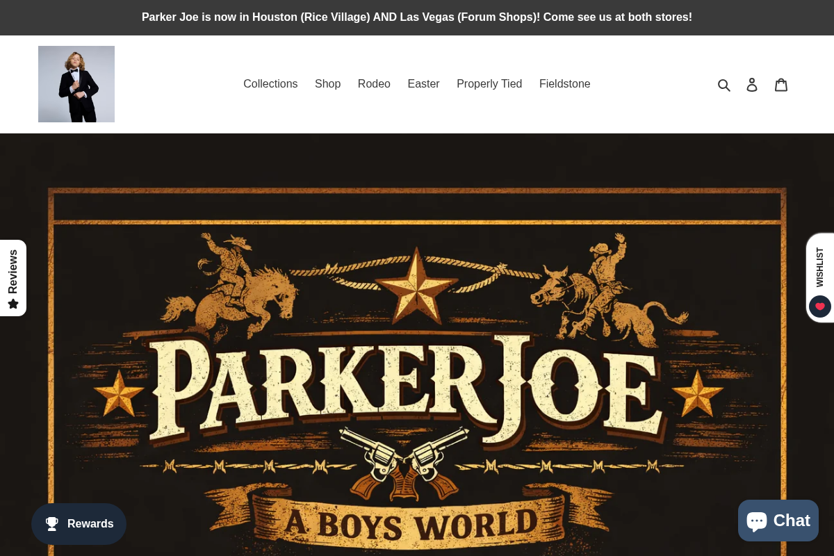 parkerjoe.com homepage screenshot