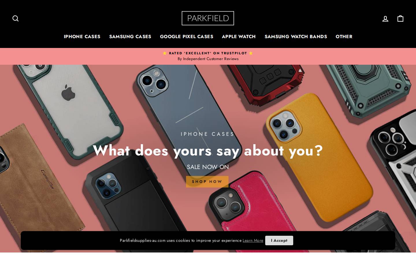 Parkfield Supplies homepage screenshot