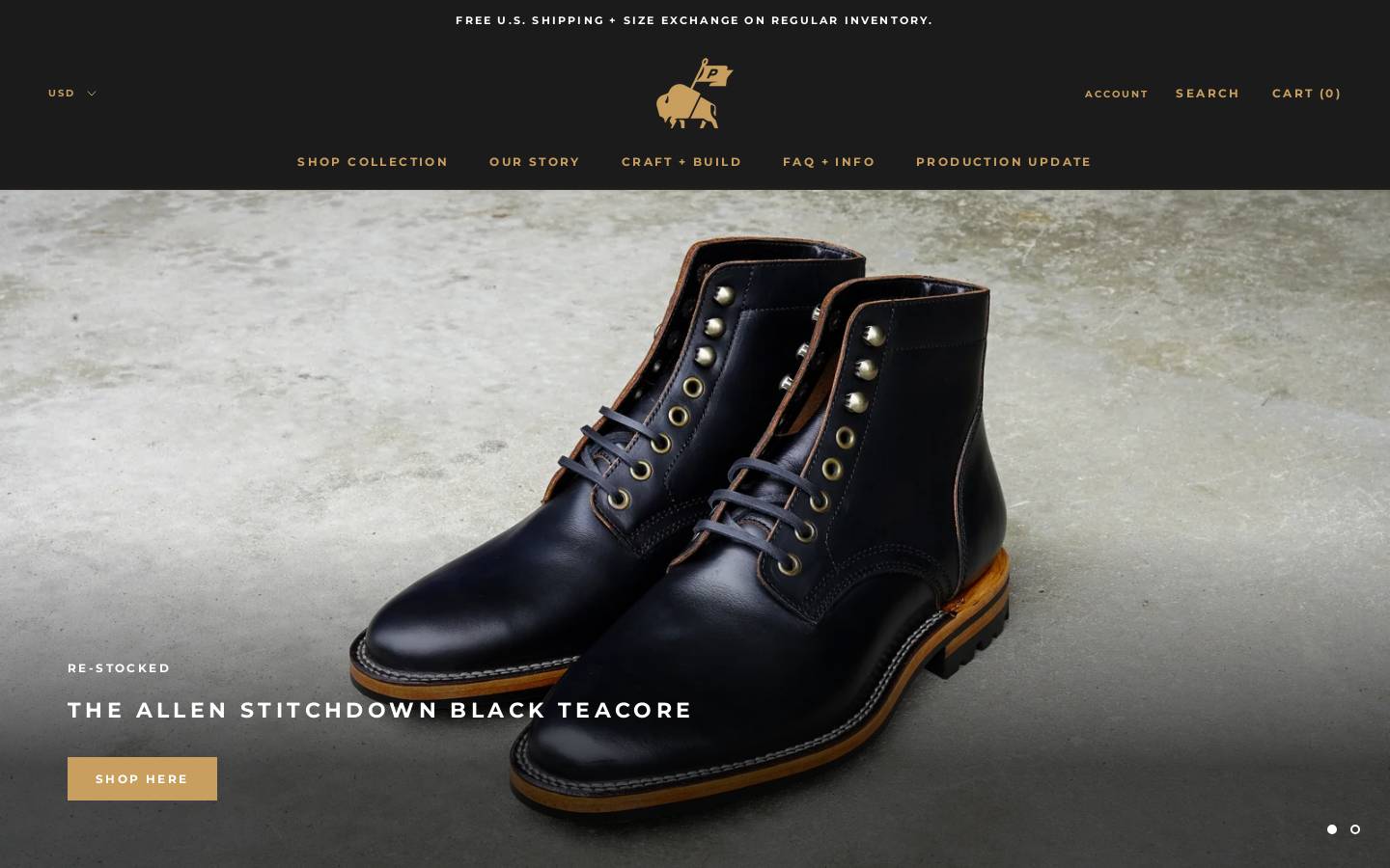 parkhurstbrand.com homepage screenshot