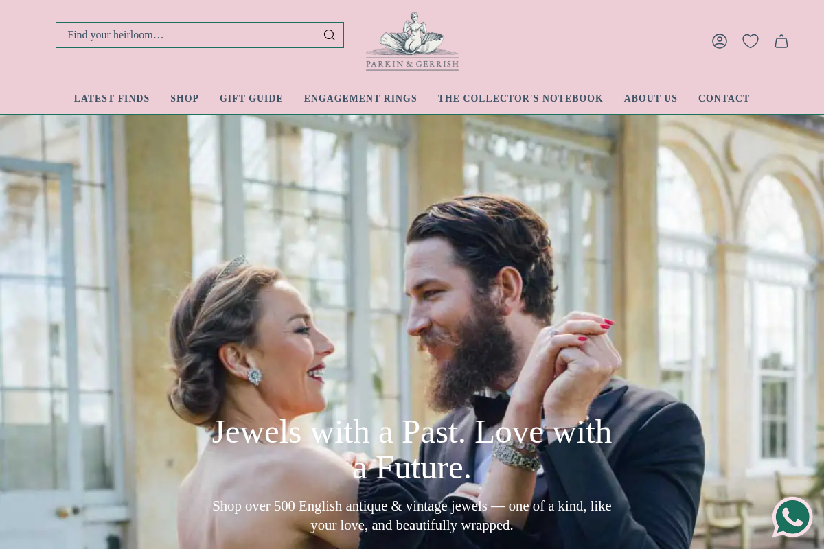 Parkin & Gerrish homepage screenshot