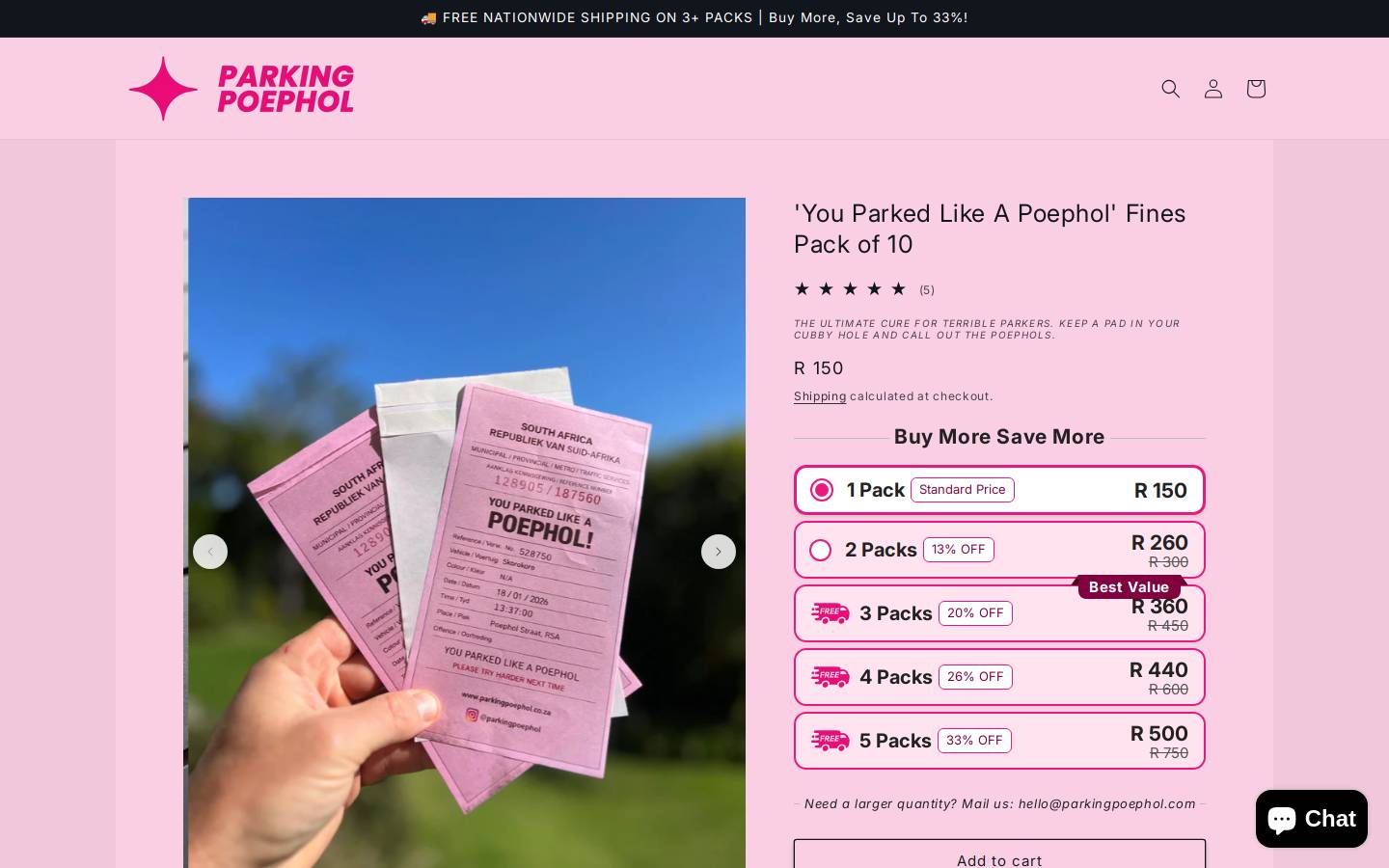 parkingpoephol.com homepage screenshot