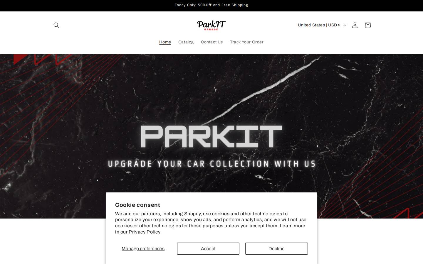 Parkit homepage screenshot