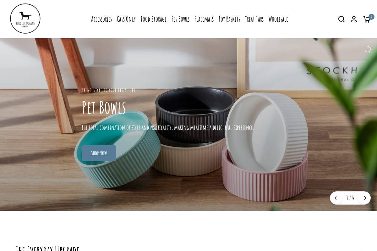 parklifedesigns.com homepage screenshot