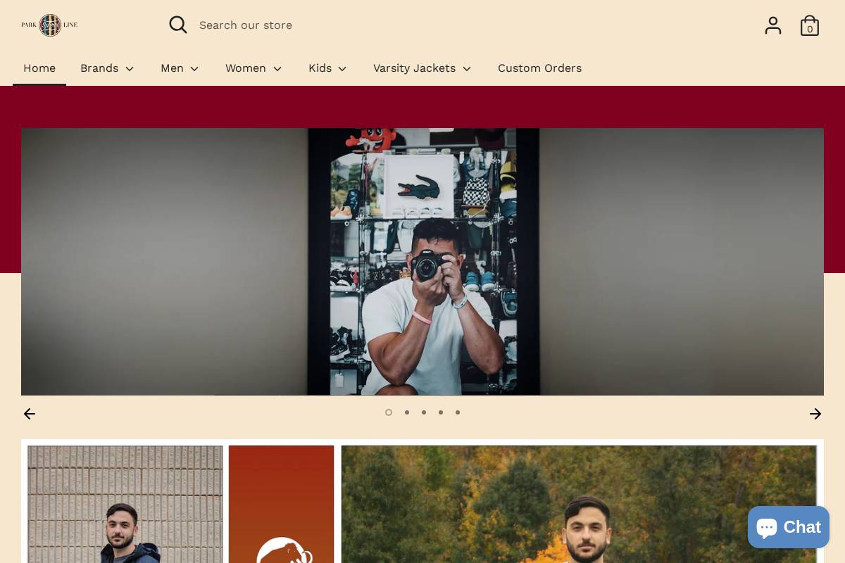 parksportsline.store homepage screenshot