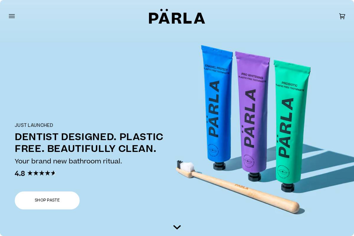 Parlaoralcare homepage screenshot