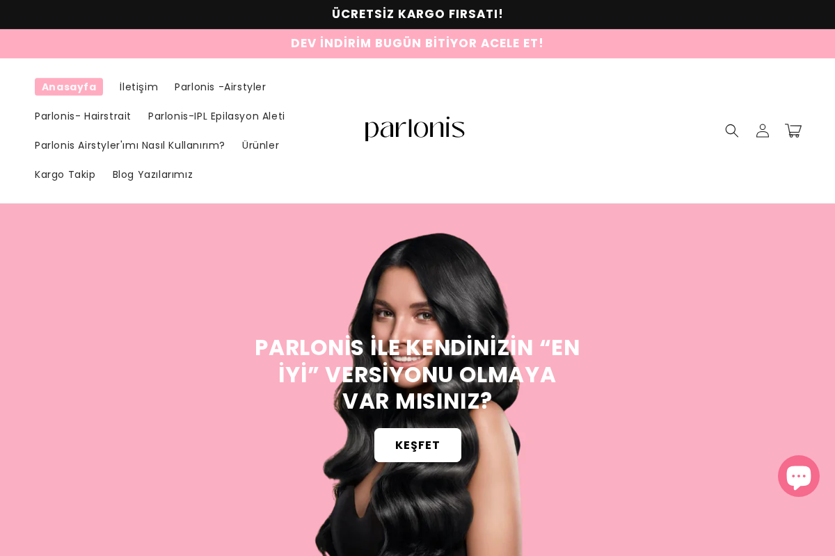 Parlonis homepage screenshot