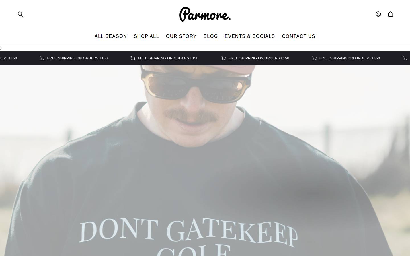 Parmoregolf homepage screenshot