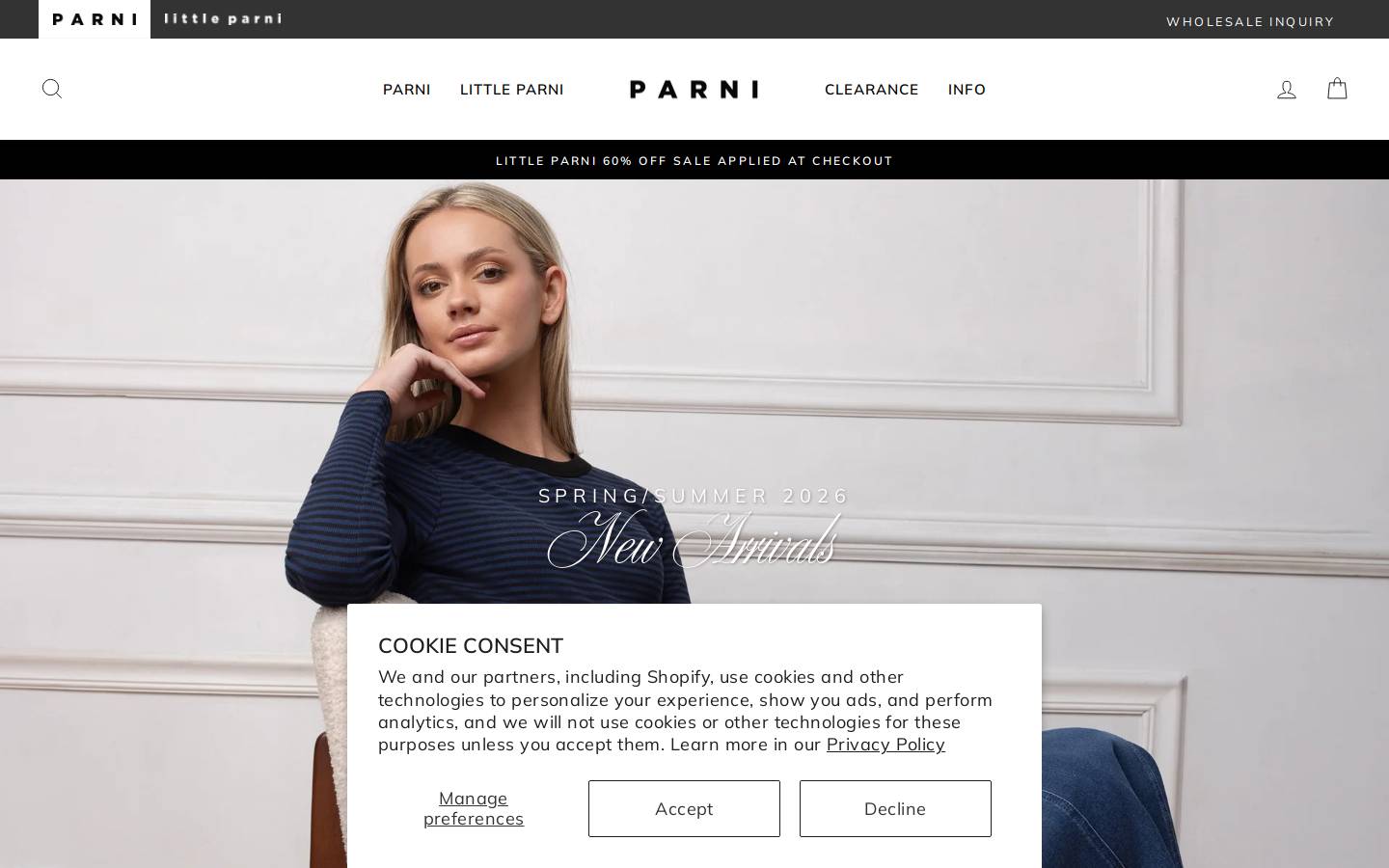 parnidesign.com homepage screenshot