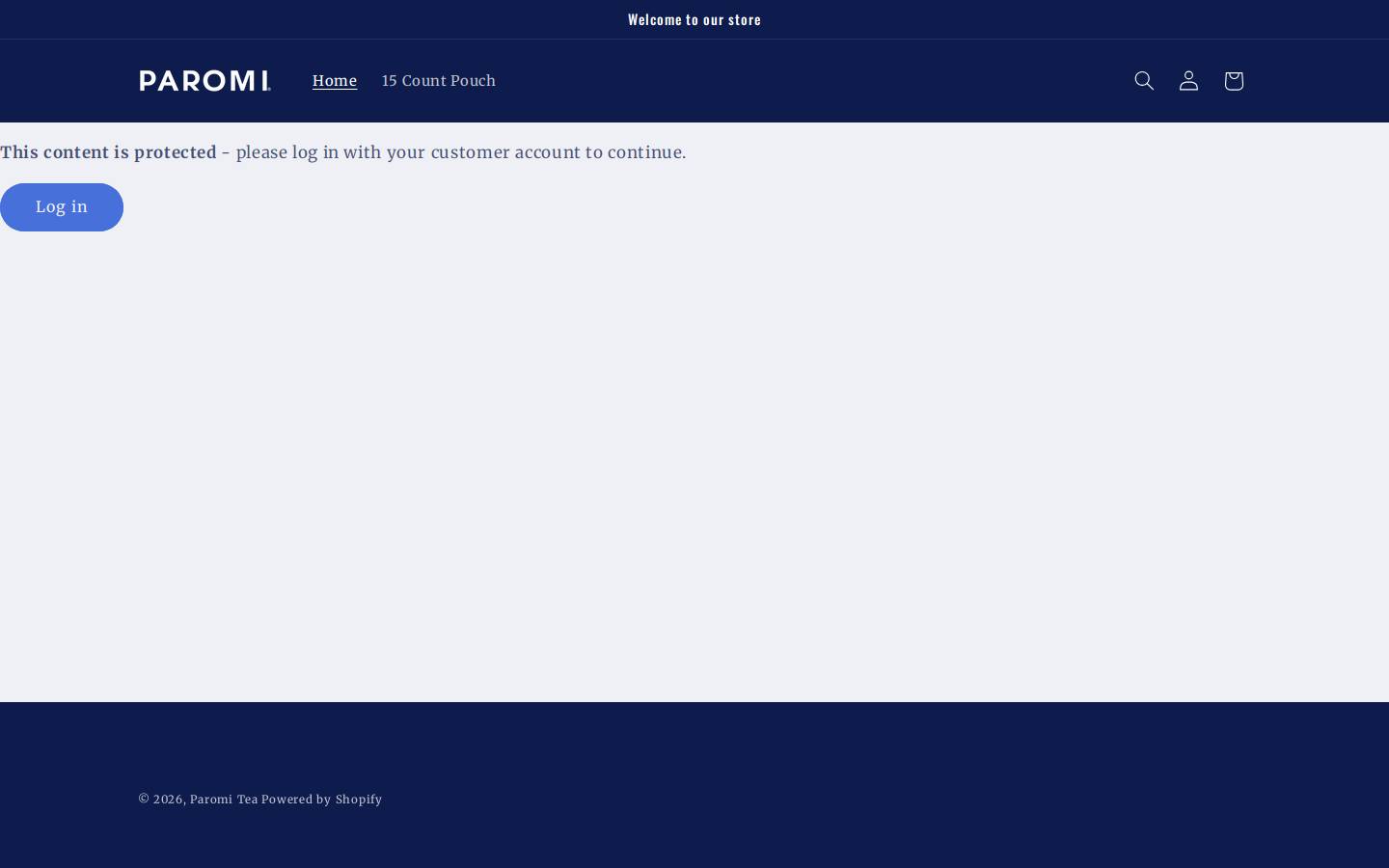 paromi.com homepage screenshot