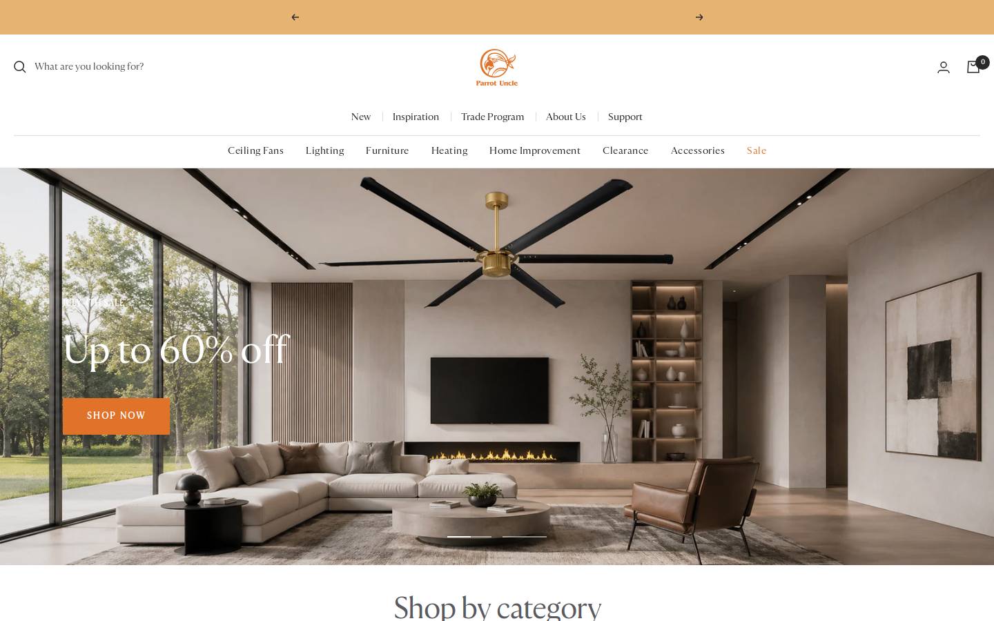 ParrotUncle homepage screenshot