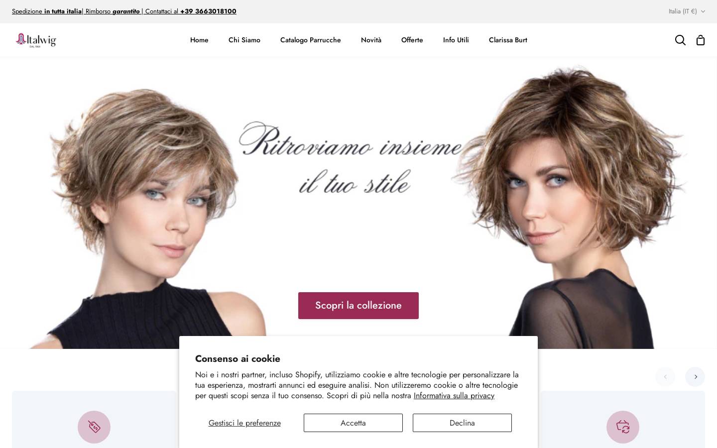 parrucchecapelliveridonna.com homepage screenshot