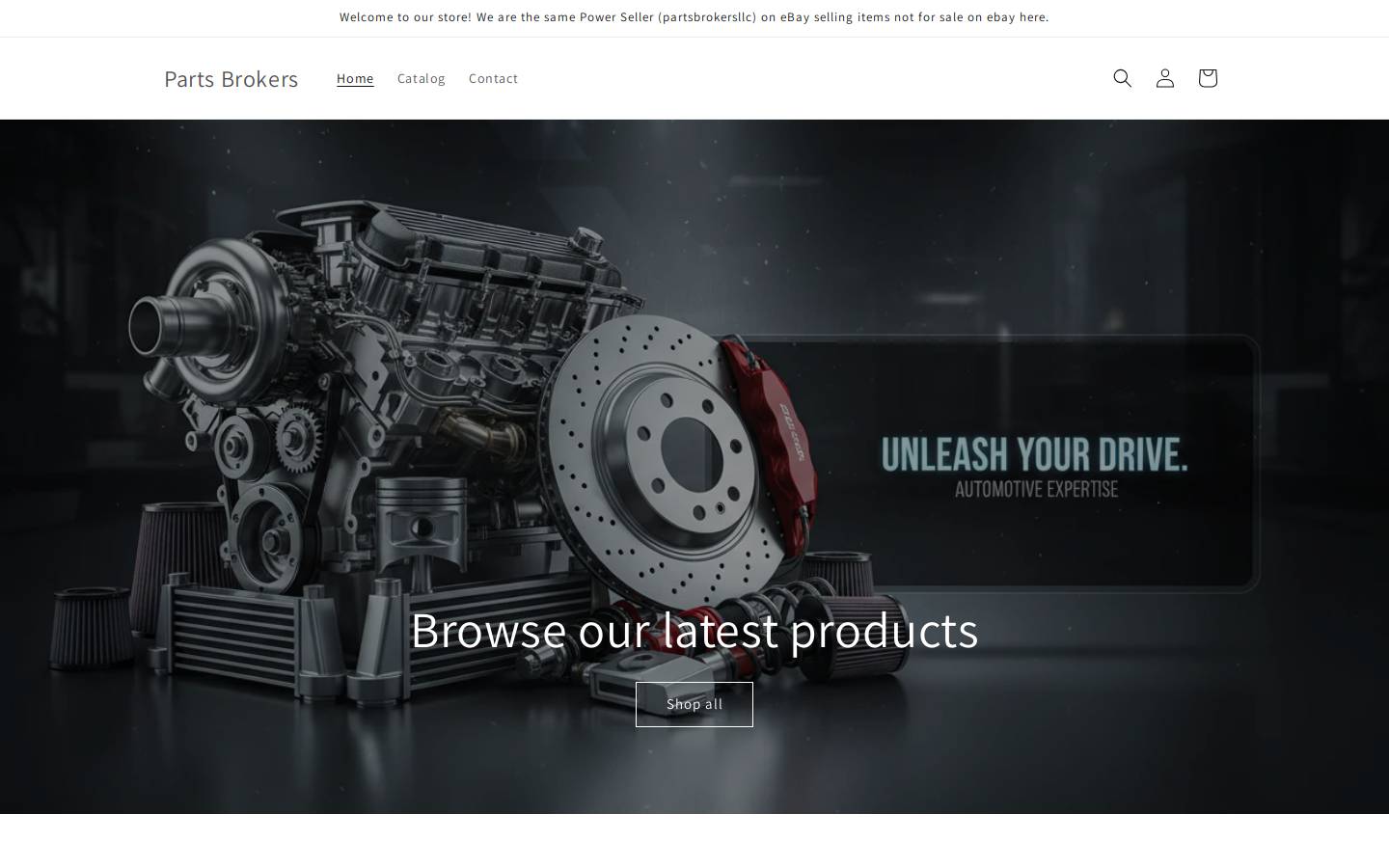 partsbrokers.com homepage screenshot