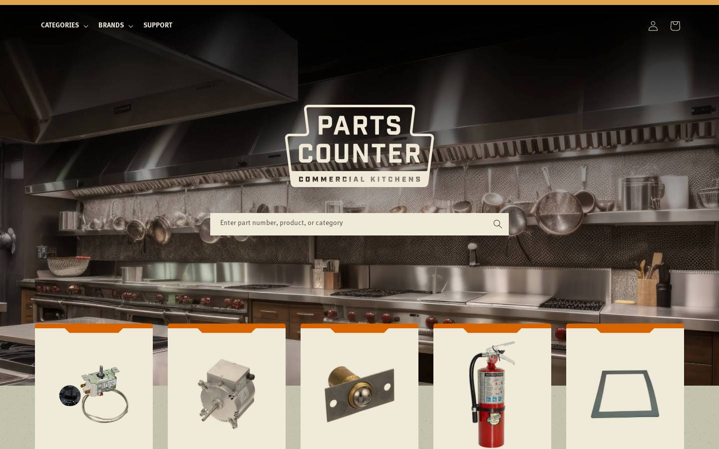 Partscounter, Inc. homepage screenshot