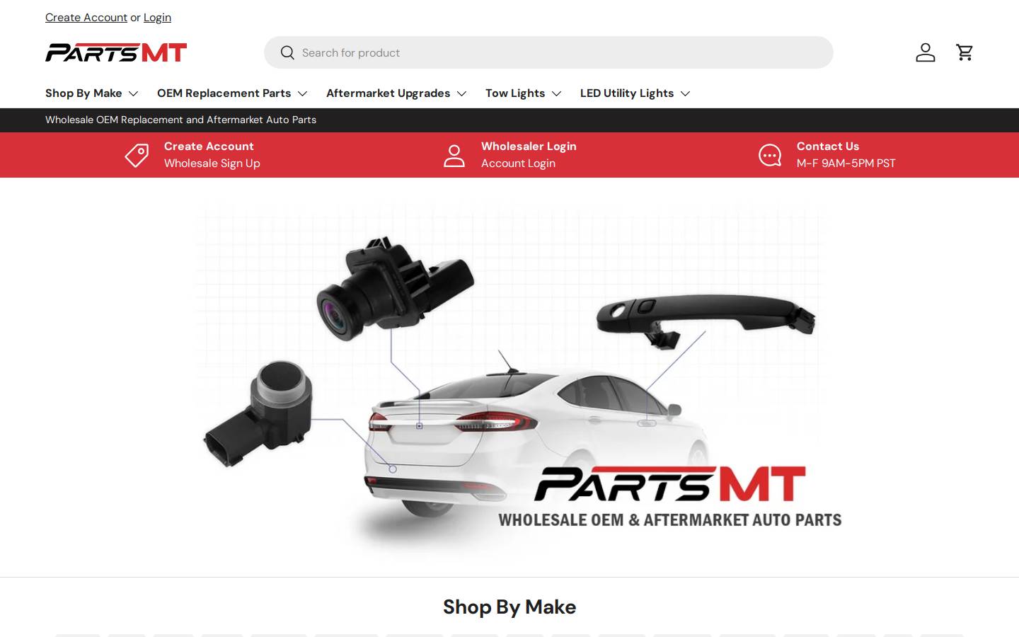 partsmt.com homepage screenshot