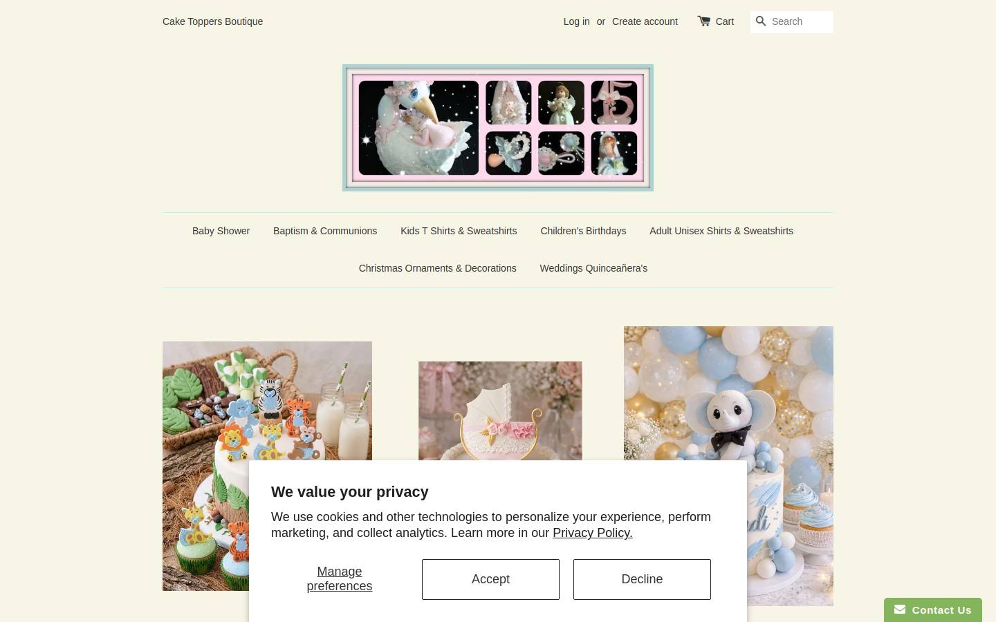 partyfavorsmiami.com homepage screenshot