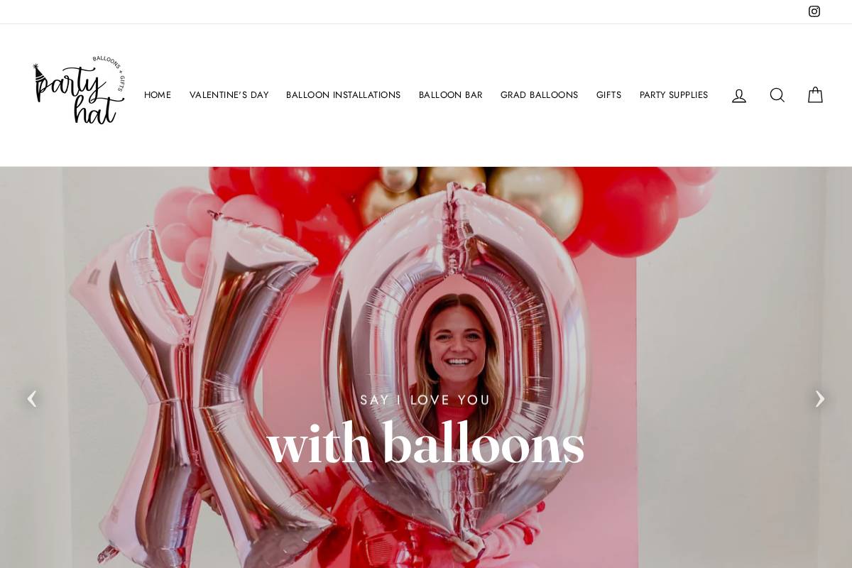 partyhatpaperco.com homepage screenshot