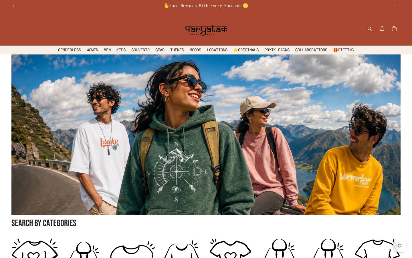 paryatak.co homepage screenshot