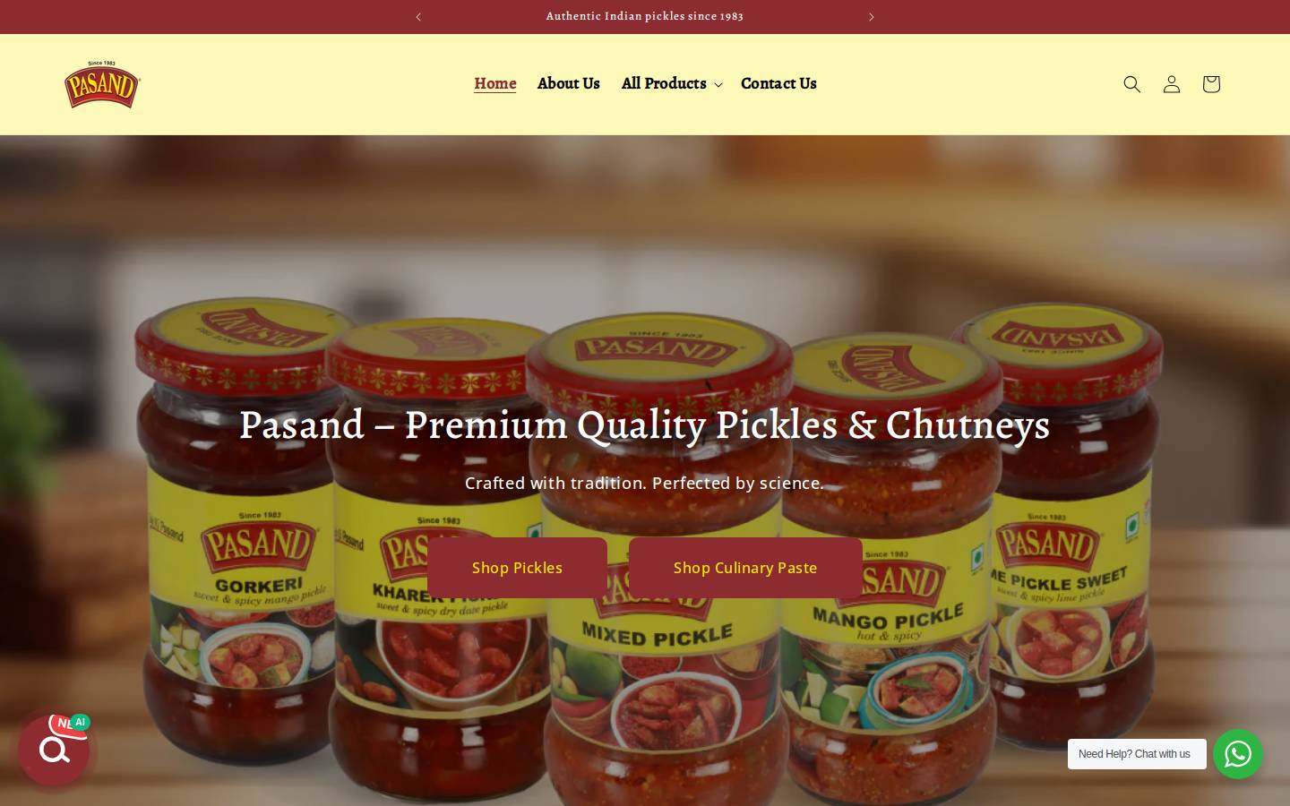 pasand.co.in homepage screenshot